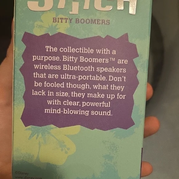 Disney Stitch Blue and Red Bluetooth Speaker - Picture 2 of 3